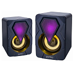 Колонки 2.0 PERFEO SHINE (PF_A4438) черные (2х3 Вт)
