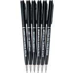 Набор ручек подарочных со смешными надписями, синие, черный корпус, d=0,7мм, 6 шт, НР-1469