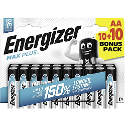 Элемент питания ENERGIZER LR06 BL10+10 MAX PLUS (120)