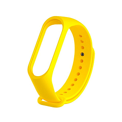 Силиконовый ремешок NONAME для Xiaomi Mi Band 3 жёлтый