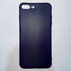 Силиконовый чехол CARBON для iPhone 7/8 Plus фиолетовый