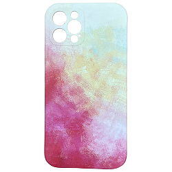 Задняя накладка SOFT TOUCH для iPhone 12 Pro (бежево-красный)