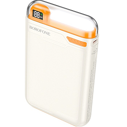 Внешний АКБ BOROFONE BJ69 (10000mAh) белый с оранжевым