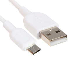 Кабель USB <--> microUSB  1.0м SMARTBUY (iK-12-S01w) белый