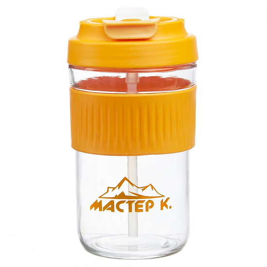 Термостакан, 550 мл, "Мастер К", оранжевый   9909185