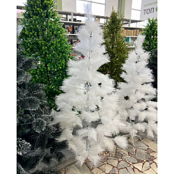 Сосна искусственная пушистая белая 180 см