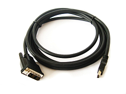 Кабель HDMI <--> DVI-D  3.0м GEMBIRD [CC-HDMI-DVI-10] черный