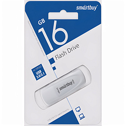 USB 16Gb SMARTBUY Scout белый, USB 3.1