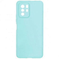 Задняя накладка ZIBELINO Soft Matte для Xiaomi Poco X3 GT/Xiaomi Redmi Note 10 Pro 5G (бирюзовый) защита камеры