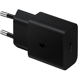 Сетевое ЗУ 1Type-C Samsung EP-T1510NBEGEU черный, 15Вт