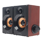 Колонки 2.0 OKLICK OK-161 темное дерево (2*3Вт)