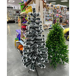 Ёлка с подсветкой светодиодная белые кончики 150 см