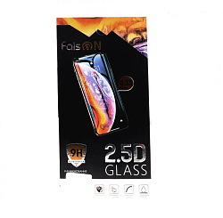 Противоударное стекло 2.5D FAISON для SAMSUNG Galaxy A51, черное, полный клей