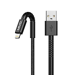 Кабель USB <--> Lightning  2.0м MIVO MX-60L черный