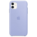 Силиконовый чехол SILICONE CASE для iPhone 11 полная защита, лавандовый (не оригинал)