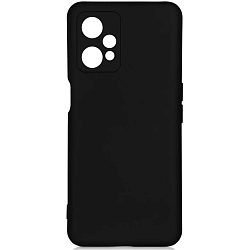 Силиконовый чехол DF для Realme 9 Pro DF rmOriginal-20 (black) с микрофиброй