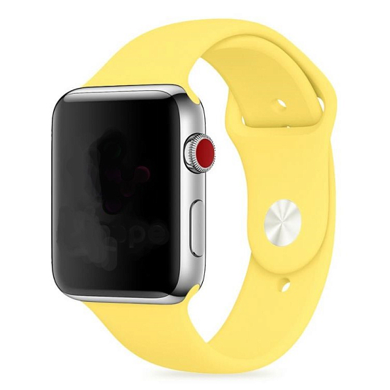Силиконовый ремешок для Apple Watch (38/40mm) (32 лимонный)