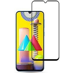 Противоударное стекло FAISON для SAMSUNG Galaxy M31S, Super-D, черное, полный клей