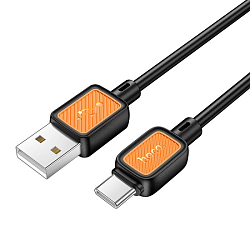 Кабель USB <--> Type-C  1.0м HOCO X108 Benefit, чёрный