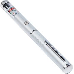 Лазерная указка, 532 нм, 12 насадок, красный луч 9909163