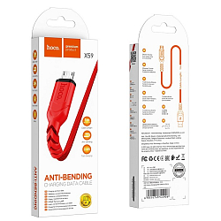 Кабель USB <--> microUSB  1.0м HOCO X59 Victory красный