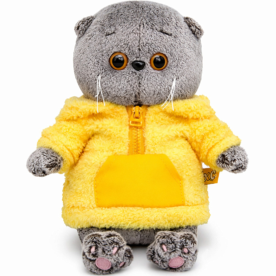 Мягкая игрушка Кот Басик беби в анораке , 20 см (BB-164)