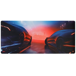 Коврик SMARTBUY Stream, XXL-size, чёрный, рисунок (900х400х3мм)