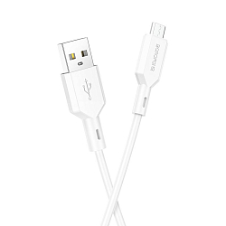 Кабель USB <--> microUSB  1.0м BOROFONE BX70 белый