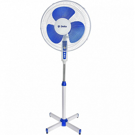 Вентилятор напольный DELTA DL-003N белый с синим