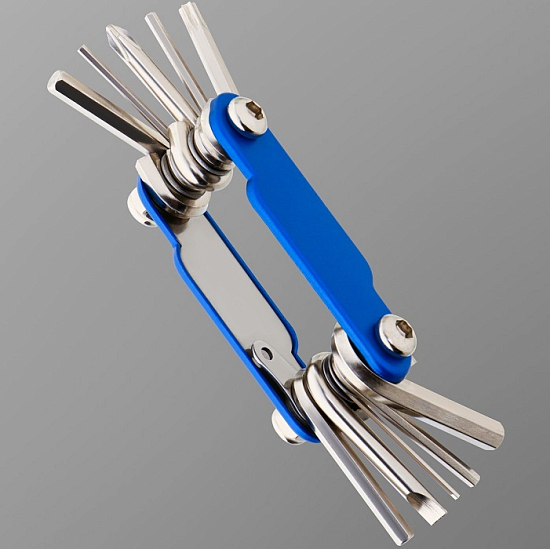 Мультитул-брелок отвертки и шестигранники, синие   6244639