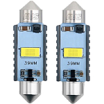 Лампа светодиодная AVS SV056 T11/белый/ (SV8,5) series PRO light CANBUS CSP 3570 39мм 12-24V., блистер 2 шт