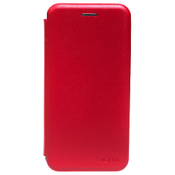 Чехол футляр-книга FAISON для SAMSUNG Galaxy S10, PREMIUM, экокожа, красный