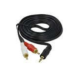 Кабель Jack 3.5 <--> 2RCA  1.8м VCOM