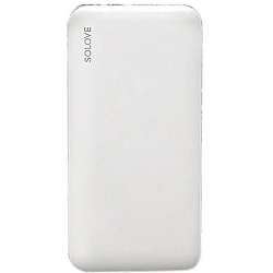 Внешний АКБ XIAOMI SOLOVE 001M+ White RUS (10000mAh) (Type-C с 2xUSB), белый