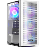 Корпус PCCOOLER MA100 MESH WH, Mesh Mid Tower, White, TG, 0.4 SPCC, 3x120mm ARGB ATX, mATX, mITX 160/310/180mm 2x2.5", 2x3.5", 7xPCI без блока питания