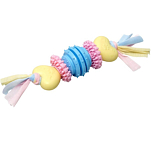 Игрушка жевательная для собак Пижон Premium на верёвке, 5 элементов, термопластичная резина, микс