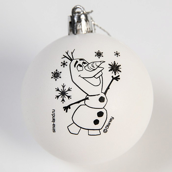 Набор для творчества Новогодний шар "Олаф" Холодное сердве, размер шара 5,5 см   7024621