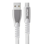 Кабель USB <--> Type-C  1.0м DORTEN DN304100 Flat Series Белый