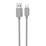 Кабель USB <--> Type-C  1.0м HOCO X113 Grey