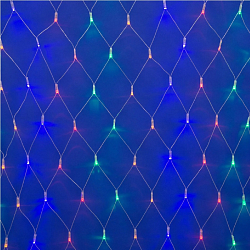 Гирлянда светодиодная UNIEL "Сетка" с эффектом мерцания ULD-N1515-96/TTK MULTI IP44 1,5х1,5м. (UL-00007218)