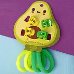 Набор для волос "Маленькая радость" (4 резинки, 4 краба) авокадо, жёлто-зелёный 7603441