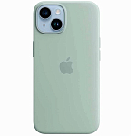 Силиконовый чехол SILICONE Case MagsSafe для iPhone 14, зелёный