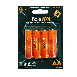 Элемент питания FAISON LR06 BL-4 Ultra Alkaline (4/40/400), (арт.FS-B-1086)