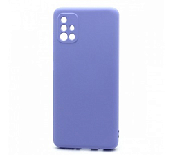 Силиконовый чехол SILICONE CASE New ERA для Samsung Galaxy A51 сиреневый