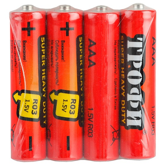 Элемент питания ТРОФИ R03 (4/60/1200)