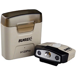 Фонарик SUNREE Sensor Hat Light 150 лм (H150) серый