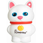 USB 32Gb Smart Buy  Wild series Котёнок  белый