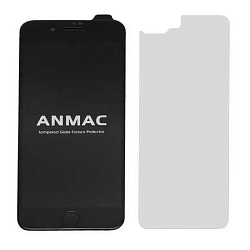 Противоударное стекло 3D ANMAC для iPhone 7/8 Privacy черное с сеточкой (1137245) (+ пленка на заднюю крышку)