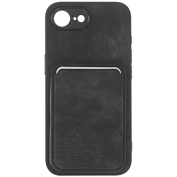 Задняя накладка ZIBELINO Carbon для iPhone 16e (черный)