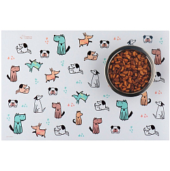 Коврик под миску «Собачья радость», 43×28 см
